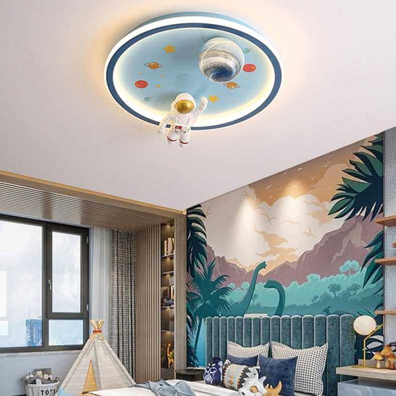 Astronaut Ceiling Light | Kids Room Astronaut Galaxy Ceiling Light