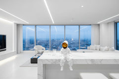 Astronaut Direct from Space in Kitchen Statue