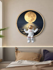 Astronaut on Moon Wall Light | Space Kids Room Decor Lighting