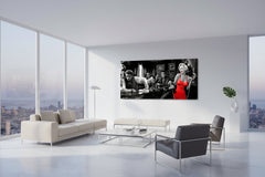 At the Bar: Marilyn, Elvis and James Dean Canvas Art