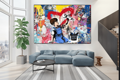 Banksy Life is Beautiful Canvas Wall Art