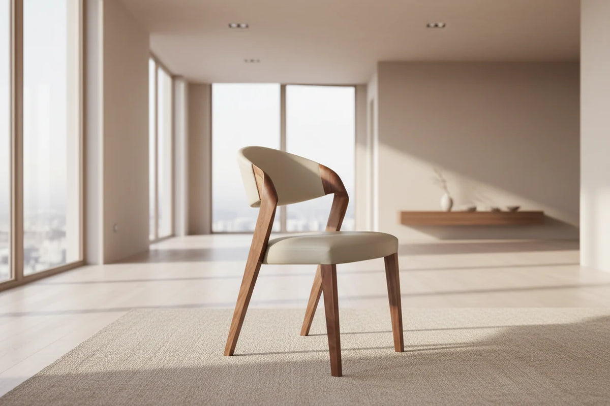 Black Walnut Solid Wood Dining Chair