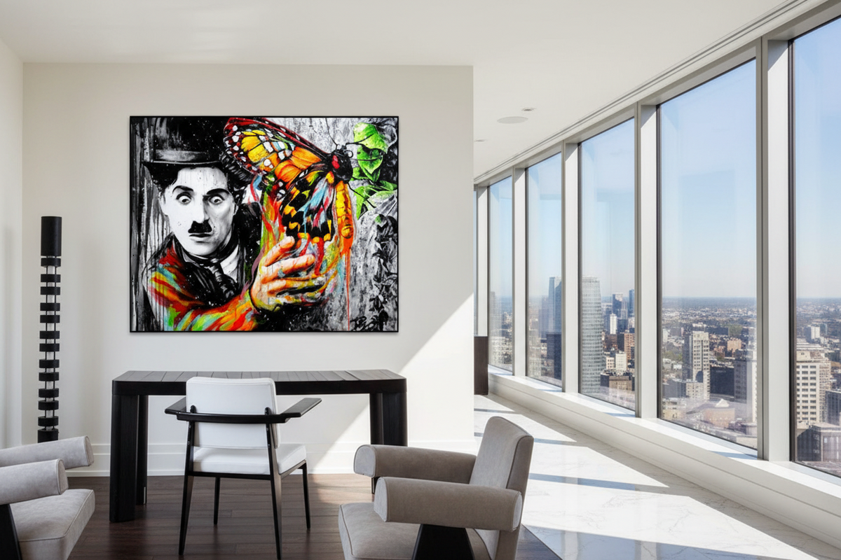 Chaplin Charlie Canvas Wall Art