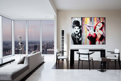 Chaplin Charlie Canvas Wall Art