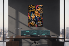 Cheers To The Dreamers Wall Street Millionaire Canvas Wall Art