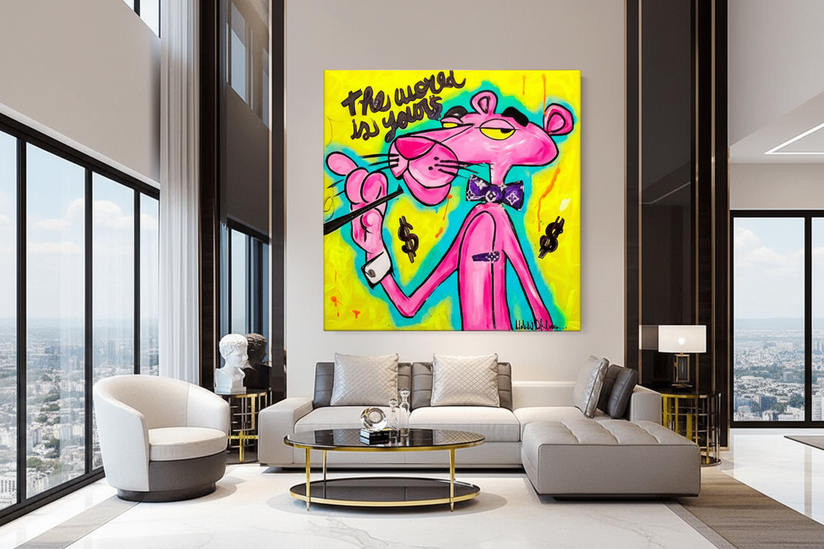 Chic and Playful - Pink Panther Poster Art