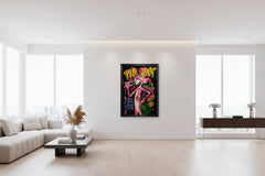 Chic Cartoon Decor - Pink Panther Poster Art
