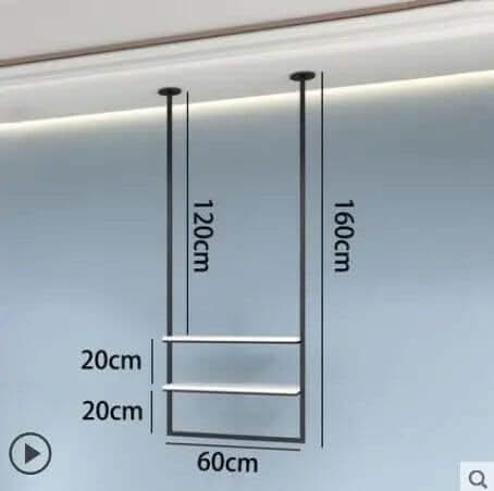 Clothing Display Rack Wall Suspender