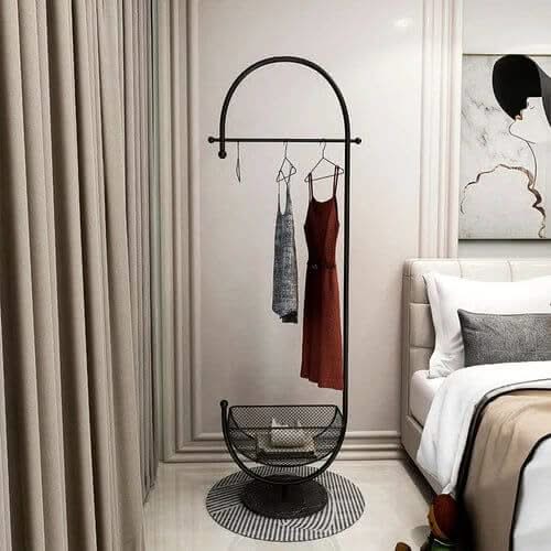 Clothing Rack Floor Standing Valet Corner