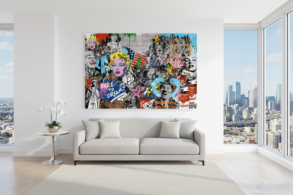 Dare to Dream: Iconic Celebrities Canvas Wall Art