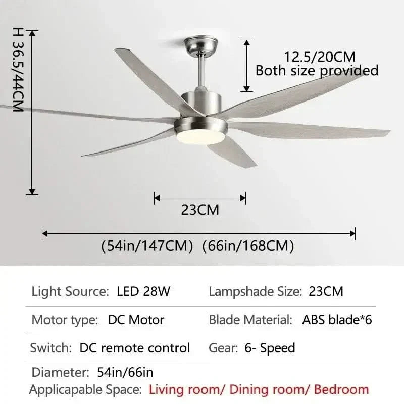 Designer Six Leaves Strong Wind Ceiling Fan