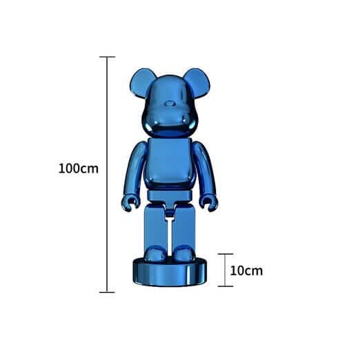 Electroplated Multicolour Bearbrick Statue Large Luxury Decorative Ornament