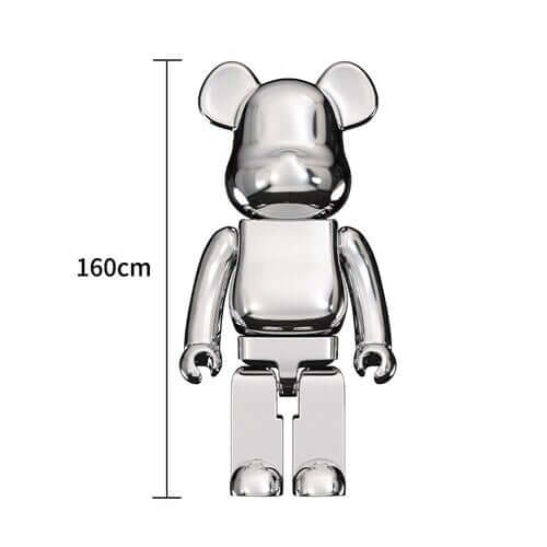 Electroplated Multicolour Bearbrick Statue Large Luxury Decorative Ornament