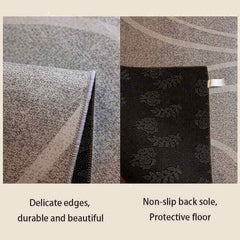 Black & White Net Rug: Modern Sophistication