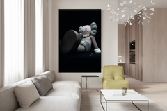 Dark Companion Sitting Canvas Art