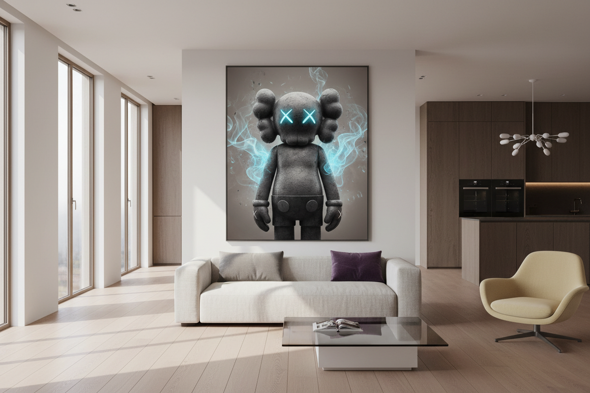 Diamond Companion Sitting Canvas Art